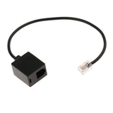 Maxbell 24.5cm RJ9 4P4C Male to Female Connector Telephone Adapter Splitter Converter Cable - Aladdin Shoppers