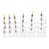 Maxbell 24 Pieces Pull Out Vacuum Apparatus Anti Cellulite Acupuncture Massage Vacuum Cupping Cup With Suction Pump Kit for Stiffness Pain - Aladdin Shoppers