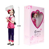 Maxbell 25cm 18-Joints Fashion Girl Doll with Clothes and Shoes Chef Suit - Aladdin Shoppers