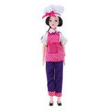 Maxbell 25cm 18-Joints Fashion Girl Doll with Clothes and Shoes Chef Suit - Aladdin Shoppers