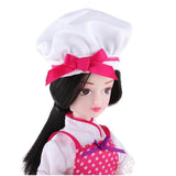 Maxbell 25cm 18-Joints Fashion Girl Doll with Clothes and Shoes Chef Suit - Aladdin Shoppers