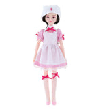 Maxbell 25cm 18-Joints Fashion Girl Doll with Clothes and Shoes Nurse Suit - Aladdin Shoppers