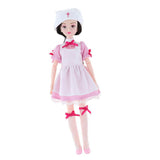 Maxbell 25cm 18-Joints Fashion Girl Doll with Clothes and Shoes Nurse Suit - Aladdin Shoppers