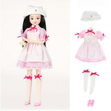 Maxbell 25cm 18-Joints Fashion Girl Doll with Clothes and Shoes Nurse Suit - Aladdin Shoppers
