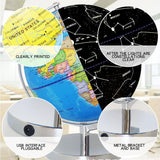 Maxbell 25cm Illuminated World Globe Constellation Globe Table Desktop Decoration - Aladdin Shoppers