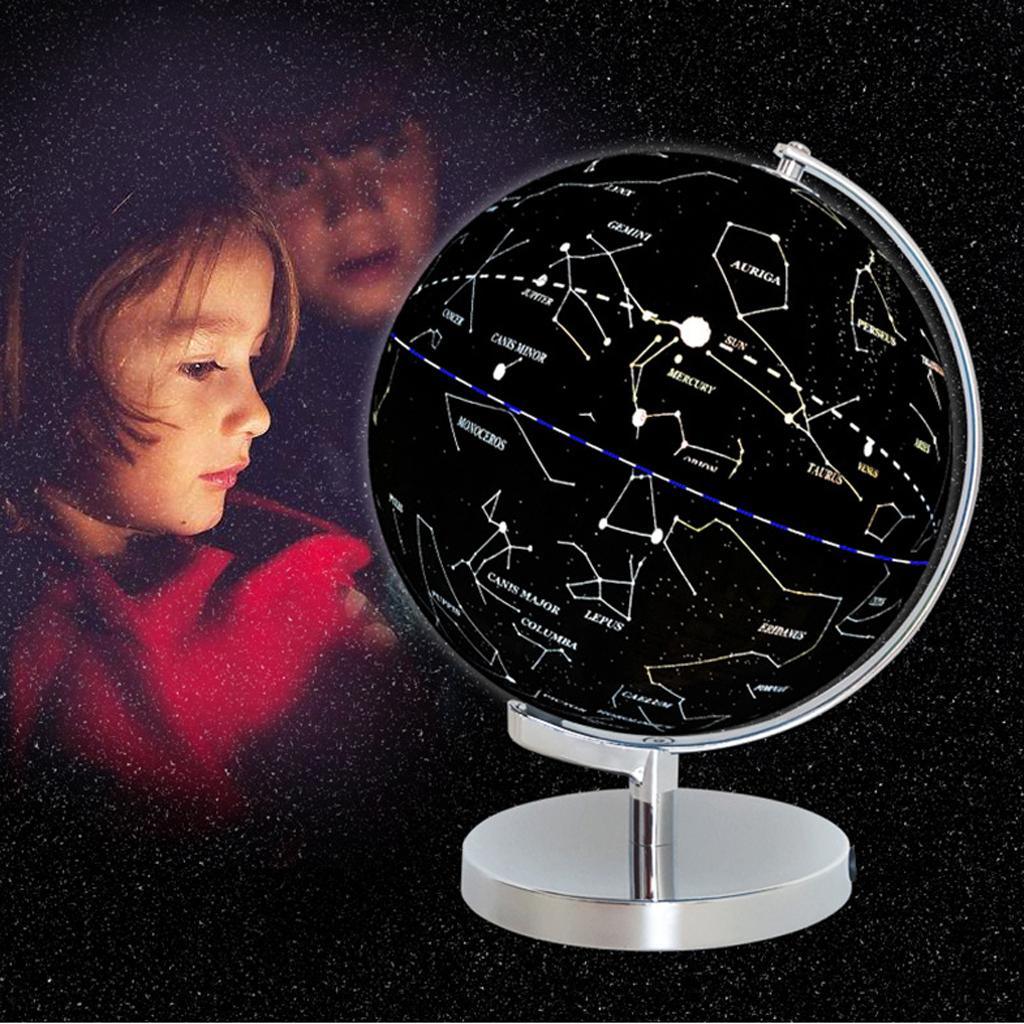 Maxbell 25cm Illuminated World Globe Constellation Globe Table Desktop Decoration - Aladdin Shoppers