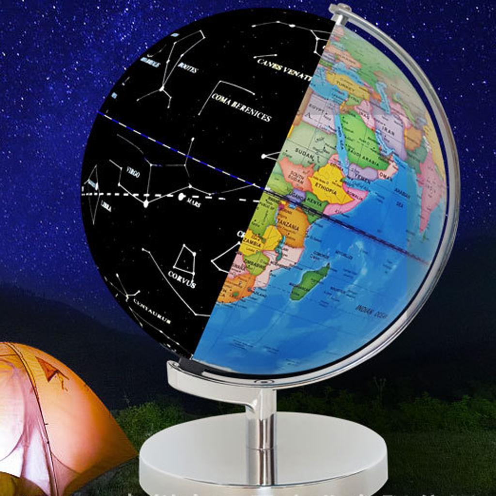 Maxbell 25cm Illuminated World Globe Constellation Globe Table Desktop Decoration - Aladdin Shoppers