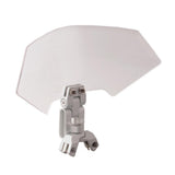 Maxbell 25cm Motorcycle Adjustable Clip On Windshield Extension Wind Deflector Clear - Aladdin Shoppers