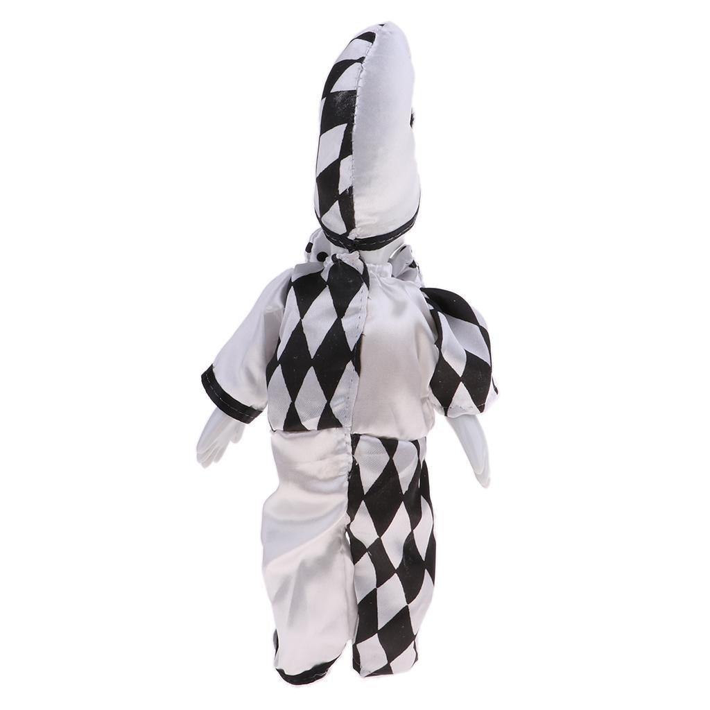 Maxbell 25cm Smiling Porcelain Standing Clown Doll with Tears Home Decor Kids Gifts - Aladdin Shoppers