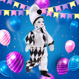Maxbell 25cm Smiling Porcelain Standing Clown Doll with Tears Home Decor Kids Gifts - Aladdin Shoppers