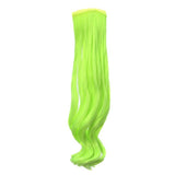 Maxbell 25cm Trendy Doll Wig Long Curly Hairpiece DIY Making Accs Fluorescence Green - Aladdin Shoppers