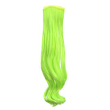 Maxbell 25cm Trendy Doll Wig Long Curly Hairpiece DIY Making Accs Fluorescence Green - Aladdin Shoppers