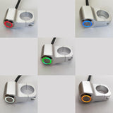 Maxbell 25mm Motorcycle Handlebar Headlight Fog Light Switch Stainless Steel Red - Aladdin Shoppers