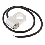Maxbell 25mm Motorcycle Handlebar Headlight Fog Light Switch Stainless Steel White - Aladdin Shoppers
