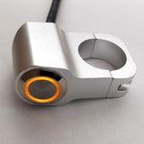 Maxbell 25mm Motorcycle Handlebar Headlight Fog Light Switch Stainless Steel Yellow - Aladdin Shoppers