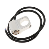 Maxbell 25mm Motorcycle Handlebar Headlight Fog Light Switch Stainless Steel Yellow - Aladdin Shoppers