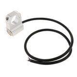 Maxbell 25mm Motorcycle Handlebar Headlight Fog Light Switch Stainless Steel Yellow - Aladdin Shoppers