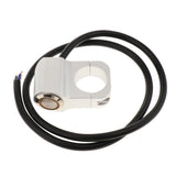 Maxbell 25mm Motorcycle Handlebar Headlight Fog Light Switch Stainless Steel Yellow - Aladdin Shoppers