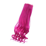 Maxbell 25x100cm DIY Long Curly Wig Hair for BJD SD Dolls DIY Making Rosy - Aladdin Shoppers