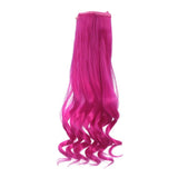 Maxbell 25x100cm DIY Long Curly Wig Hair for BJD SD Dolls DIY Making Rosy - Aladdin Shoppers