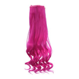 Maxbell 25x100cm DIY Long Curly Wig Hair for BJD SD Dolls DIY Making Rosy - Aladdin Shoppers