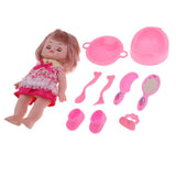 Maxbell 27cm Girl Jointed Dolls Model Pretend Play Set Toy Gift Dollhouse Miniature - Aladdin Shoppers