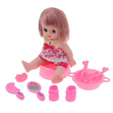 Maxbell 27cm Girl Jointed Dolls Model Pretend Play Set Toy Gift Dollhouse Miniature - Aladdin Shoppers