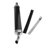 Maxbell 28mm Universal Anodized Aluminum Motorcycle Exhaust Muffler Right Side Black - Aladdin Shoppers