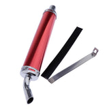 Maxbell 28mm Universal Anodized Aluminum Motorcycle Exhaust Muffler Right Side red - Aladdin Shoppers