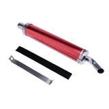Maxbell 28mm Universal Anodized Aluminum Motorcycle Exhaust Muffler Right Side red - Aladdin Shoppers