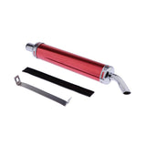 Maxbell 28mm Universal Anodized Aluminum Motorcycle Exhaust Muffler Right Side red - Aladdin Shoppers