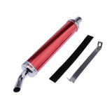 Maxbell 28mm Universal Anodized Aluminum Motorcycle Exhaust Muffler Right Side red - Aladdin Shoppers