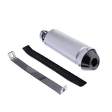 Maxbell 28mm Universal Anodized Aluminum Motorcycle Exhaust Muffler Side Silver - Aladdin Shoppers