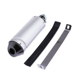 Maxbell 28mm Universal Anodized Aluminum Motorcycle Exhaust Muffler Side Silver - Aladdin Shoppers