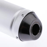 Maxbell 28mm Universal Anodized Aluminum Motorcycle Exhaust Muffler Side Silver - Aladdin Shoppers