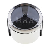 Maxbell 2inch 52mm Marine Red Digital LED Electronic 8-32V Volt Meters Gauge - Aladdin Shoppers