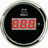 Maxbell 2inch 52mm Marine Red Digital LED Electronic 8-32V Volt Meters Gauge - Aladdin Shoppers