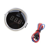 Maxbell 2inch 52mm Marine Red Digital LED Electronic 8-32V Volt Meters Gauge - Aladdin Shoppers