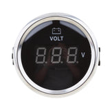 Maxbell 2inch 52mm Marine Red Digital LED Electronic 8-32V Volt Meters Gauge - Aladdin Shoppers