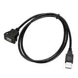 Maxbell 2m/6.7ft USB Panel Flush Mount Car Mount Extension Cable USB 2.0 Single Port - Aladdin Shoppers