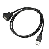 Maxbell 2m/6.7ft USB Panel Flush Mount Car Mount Extension Cable USB 2.0 Single Port - Aladdin Shoppers