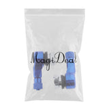 Maxbell 2pcs Pack CNC Aluminum Motorcycle Rim Wheel Air Tyre Tire Valve Stem Blue - Aladdin Shoppers