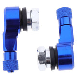 Maxbell 2pcs Pack CNC Aluminum Motorcycle Rim Wheel Air Tyre Tire Valve Stem Blue - Aladdin Shoppers