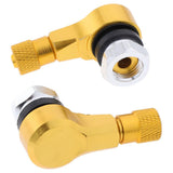 Maxbell 2pcs Pack CNC Aluminum Motorcycle Rim Wheel Air Tyre Tire Valve Stem Golden - Aladdin Shoppers