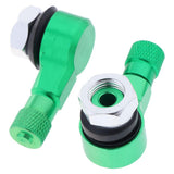 Maxbell 2pcs Pack CNC Aluminum Motorcycle Rim Wheel Air Tyre Tire Valve Stem Green - Aladdin Shoppers