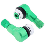Maxbell 2pcs Pack CNC Aluminum Motorcycle Rim Wheel Air Tyre Tire Valve Stem Green - Aladdin Shoppers