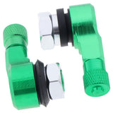 Maxbell 2pcs Pack CNC Aluminum Motorcycle Rim Wheel Air Tyre Tire Valve Stem Green - Aladdin Shoppers