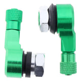 Maxbell 2pcs Pack CNC Aluminum Motorcycle Rim Wheel Air Tyre Tire Valve Stem Green - Aladdin Shoppers