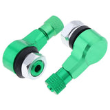 Maxbell 2pcs Pack CNC Aluminum Motorcycle Rim Wheel Air Tyre Tire Valve Stem Green - Aladdin Shoppers