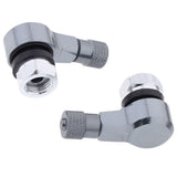 Maxbell 2pcs Pack CNC Aluminum Motorcycle Rim Wheel Air Tyre Tire Valve Stem Grey - Aladdin Shoppers